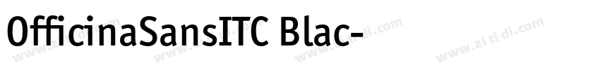 OfficinaSansITC Blac字体转换